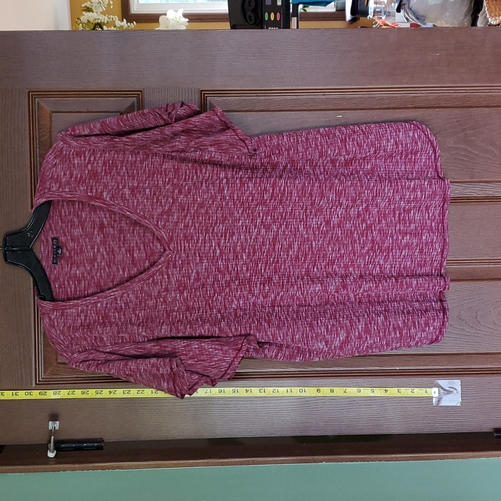 Cameo burgundy tunic shirt